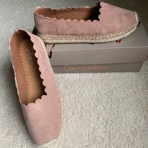 NWT Crown Vintage Pink Brae espadrilles